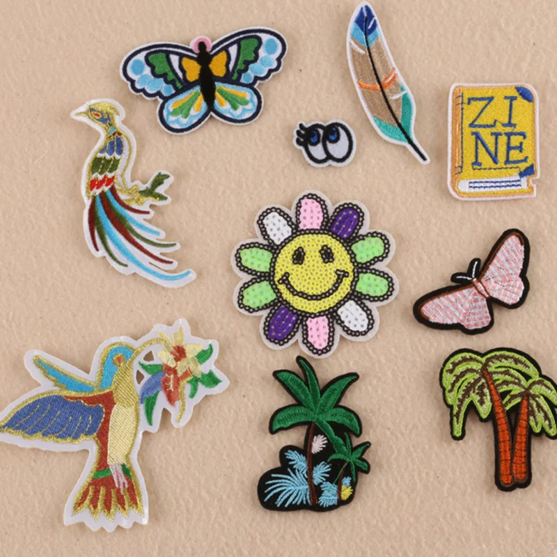 New Arrival Cloth Patch Hot Melt Adhesive Applique Embroidery Patches