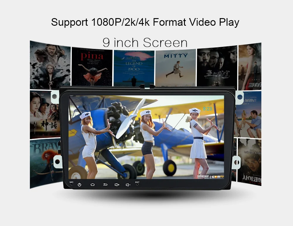 Excellent Funrover 2 Din Octa Core Android9.0 Car dvd gps multimedia stereo For Volkswagen Golf Polo B6 B7 Jett Radio navi DSP 4G 64G LTE 8