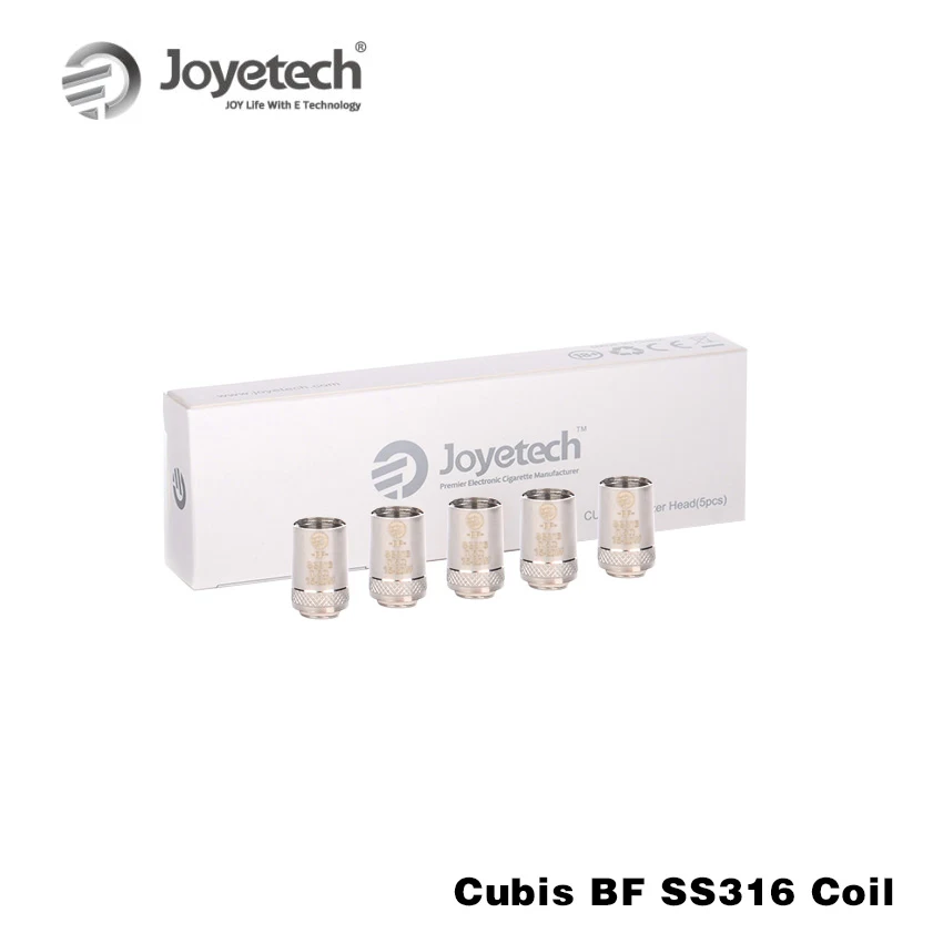 

US WAREHOUSE Original Joyetech Cubis BF SS316 Coil 0.5ohm/0.6ohm Cubis Coil Head for Cubis/Ego AIO/Cubis Mini Atomizer 5pcs/lot