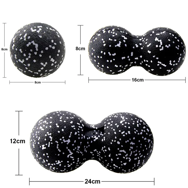 Peanut Massage Ball EPP Lacrosse Myofascia Ball High Density Lightweight Fitness Body Fascia Massage Yoga