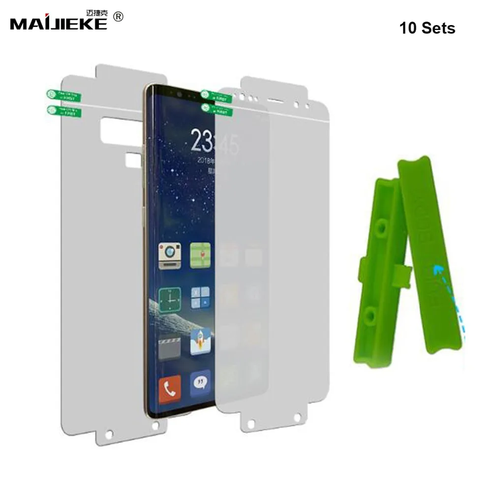 

10 Sets Soft Full Cover Hydrogel film For Samsung Galaxy S10+Plus S10 Lite S9 Plus S8 plus Note 8 9 A7 2018 Screen Protector
