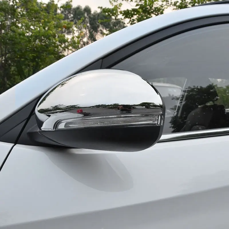 LUJING Apto para Hyundai Tucson TL 2015 2016 2017 2018 2019 ABS Vista Lateral Trasera de Cromo plástica Retrovisor Retrovisor Accesorios de Recorte