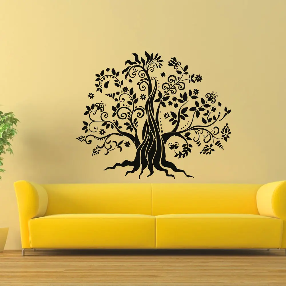 Newest Design Wall Sticker Tree Decal Removable Sticky Vinyl DIY Floral