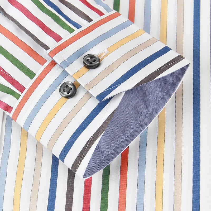 Рубашка мужская хлопковая в полоску с длинным рукавом|shirt henley|shirt jerseybutton |