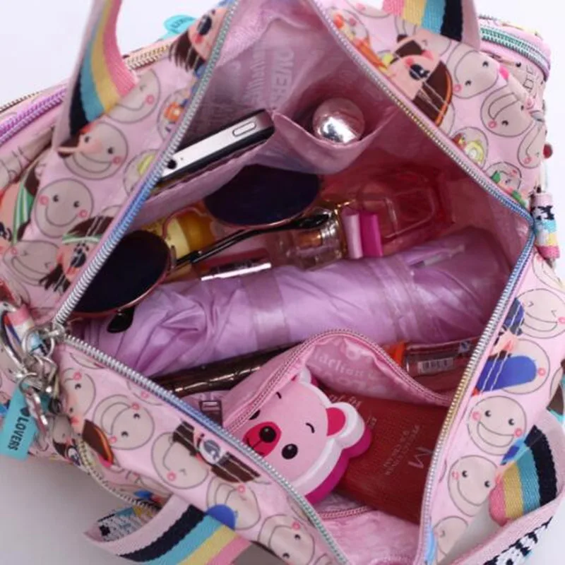 +Doll keychain New PINK Harajuku Doll waterproof nylon handbag ladies bag one shoulder bag cross-body school bags Handbags mom +Doll keychain New PINK Harajuku Doll waterproof nylon handbag ladies bag one shoulder bag cross-body school bags Handbags mom