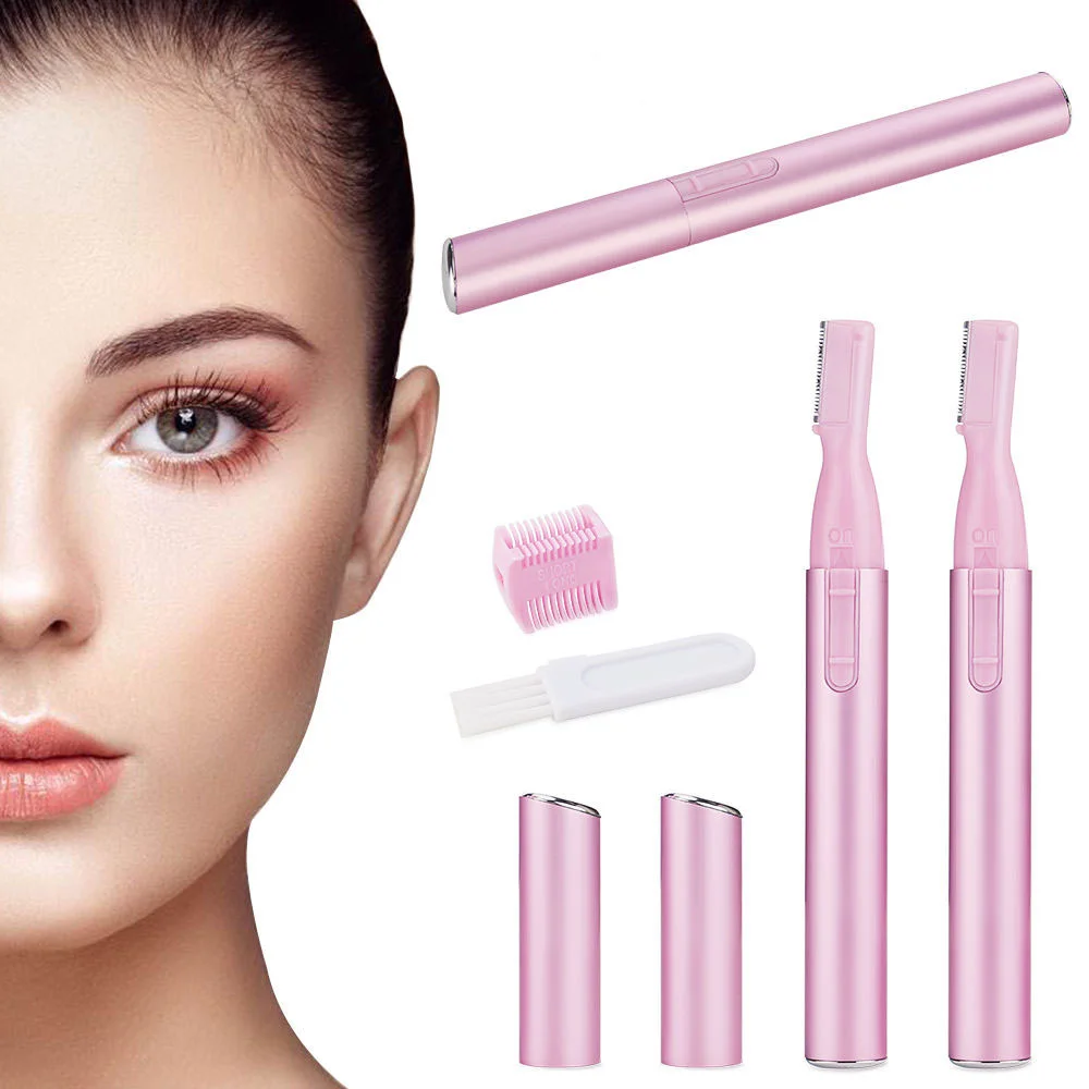 Electric Lady Trimmer/Epilator/Shaver Battery Operated Silk Smooth Eyebrow Armpit Hair...