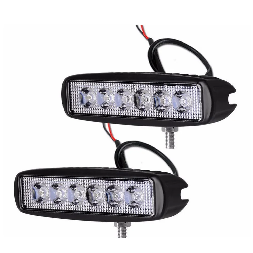 

18W Floodlight Light Work LED Bar Driving Fog Lamp Offroad SUV 4WD Car Boat LED Work Light for Toyota Motorcycle Tractor Auto