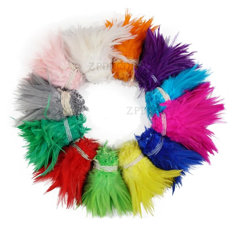 

Wholesale 1 yard / 1 meter hot selling chicken feather string feather ornaments