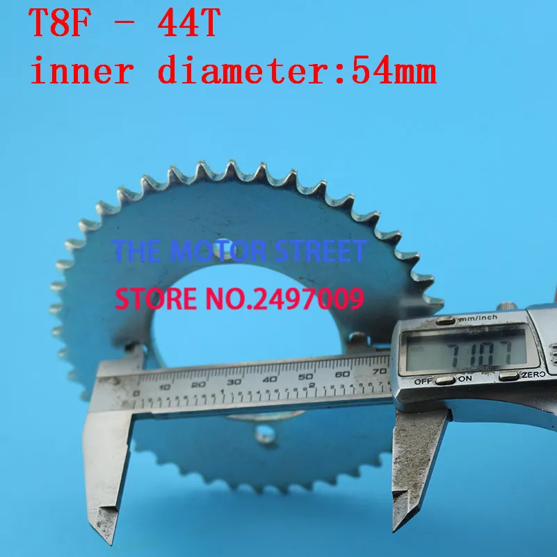 ; зимняя обувь T8F-44T задние колеса 55 мм Серебряный 44 зуб для Minimoto мопеды скутеры 2 тактный двигатель карманный велосипед мини Quad ATV