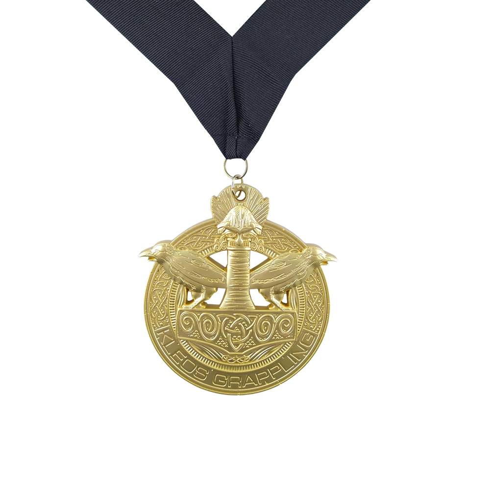 

Customized Zinc Alloy Medal, Eagle Fly Medal, Shiny Gold Plating, Sport and Event, 2.5 in