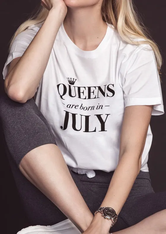 Queens Are Born In July T-Shirt