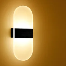 Dimmable/N 6 W светодиодный настенный светильник SMD 5730 акриловый внутренний прикроватный свет матовый золотой/серебристый/черный Reaing номер прохода