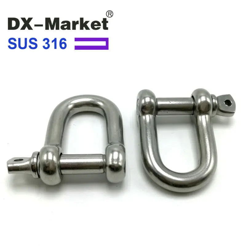 Buy m6 ,10pcs Chain D Rigging Shackle for Boat , 316