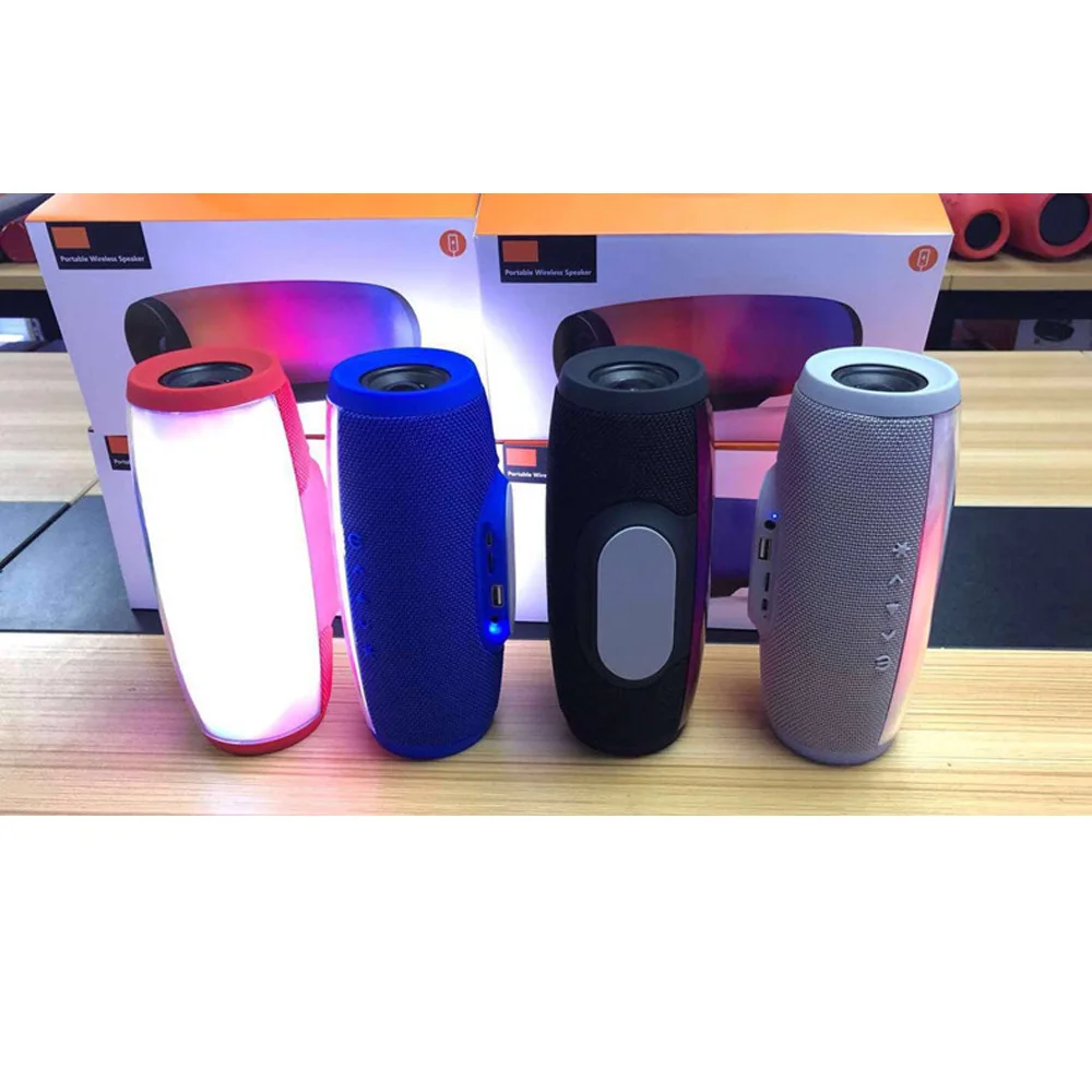 Беспроводная bluetooth колонка Портативная звуковая коробка Красочный светодиодный