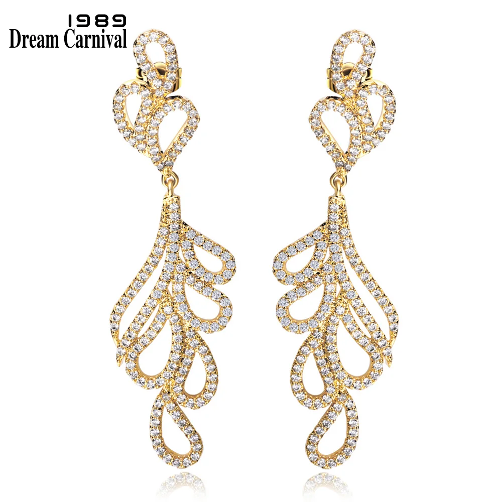 

DreamCarnival 1989 New Evening Earrings brincos oorbellen boucle d'oreille femme jewelry bohemian CZ Earring SE08515G