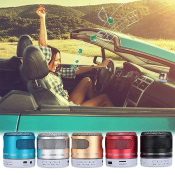 

Mini Portable Wireless Bluetooth Speaker Mic Shape Loudspeaker With LED Life-waterproof Subwoofer Support TF U Disk Music Player