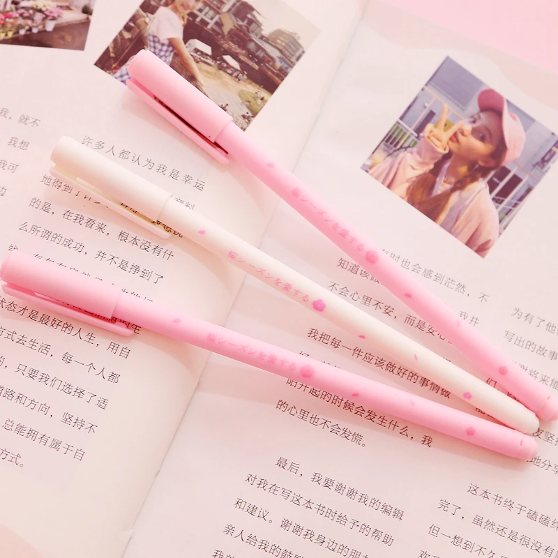 Romantic Sakura Gel Pen for Office and School Use (3 Designs)