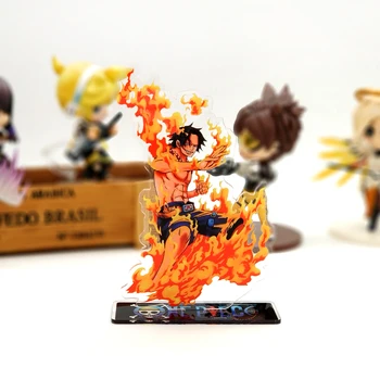 

Love Thank You One Piece Ace the fire fist acrylic stand figure model double-side plate holder cake topper anime