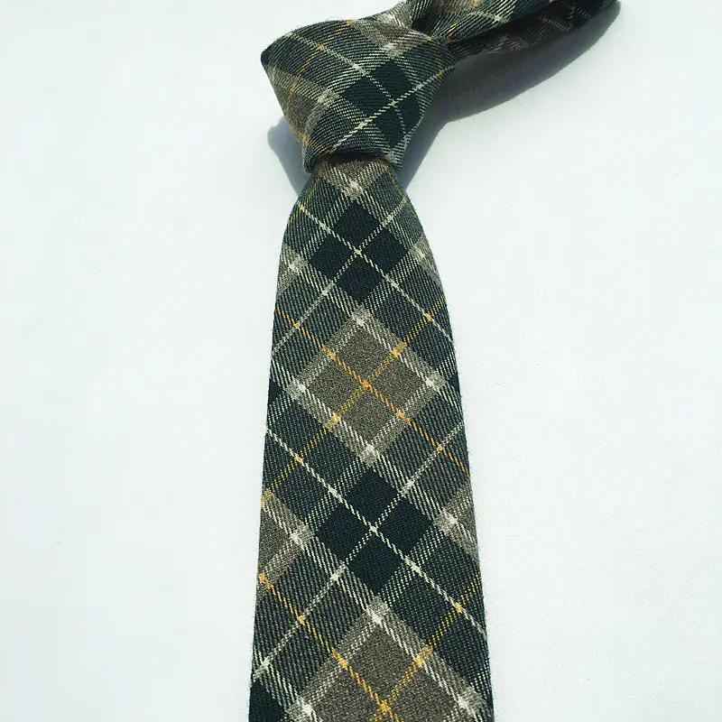 SHENNAIWE, хлопковый галстук, высокое качество, мужская мода, Повседневный, 6 см., ширина, узкий, корбаты, в клетку, на шею, галстуки, тонкие галстуки - Цвет: 19