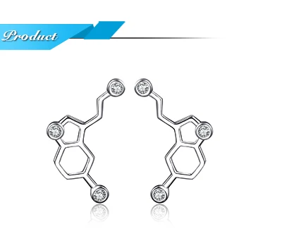 JewelryPalace серотонина молекула 0.2ct кубического циркония серьги 925 пробы серебро подарки для Для женщин Модные украшения подарок