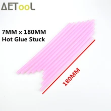 Aecool 7 мм X 180 мм розовый цвет палочки термоклея 7 мм для термопистолет клей инструмент для ремонта DIY Искусство ремесло ручной инструмент 7 мм