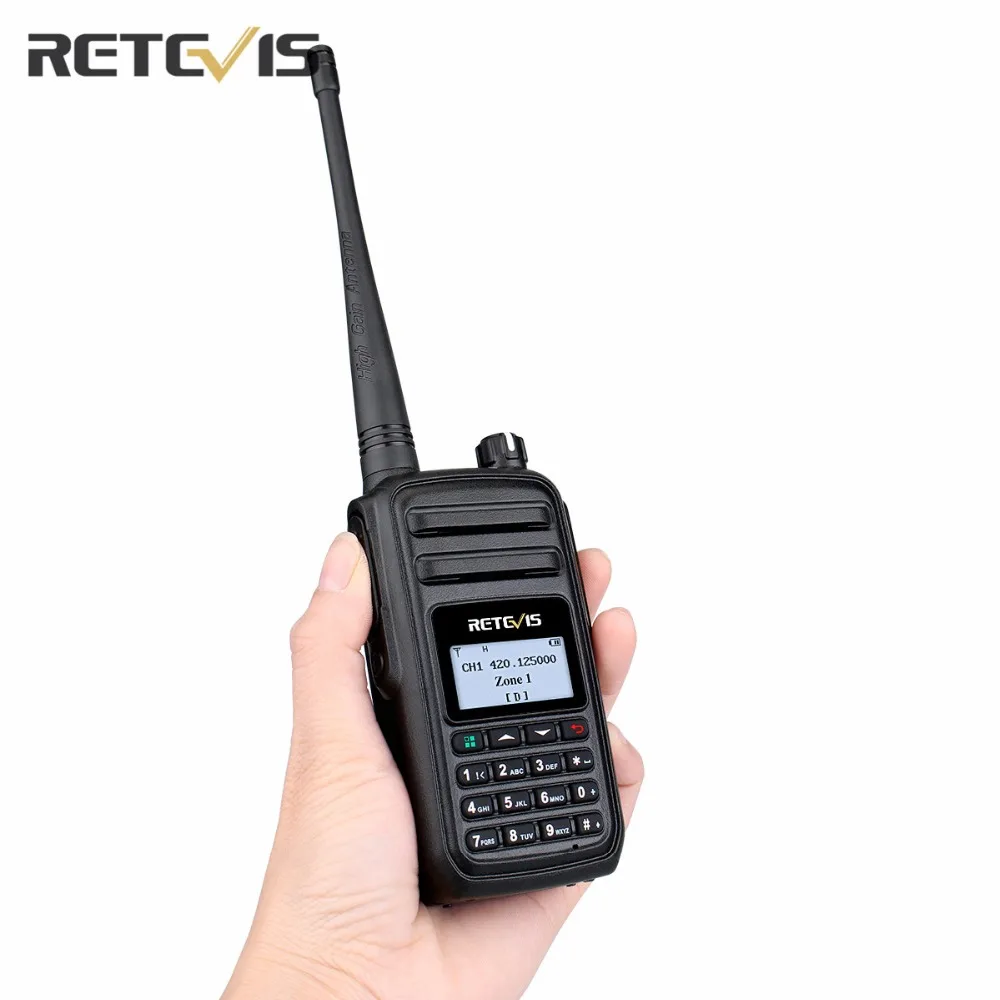 2 шт. портативная рация Retevis RT80 DMR 400 480 МГц DCDM VOX 999 каналов двухстороннее радио FM +