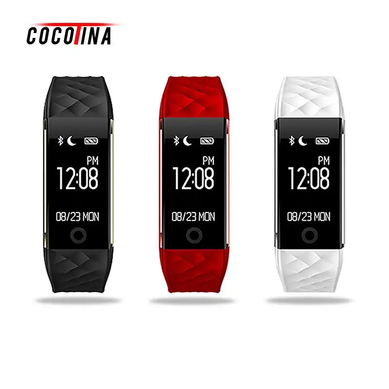 

COCOTINA Waterproof S2 Dynamic Heart Rate Monitoring Sleep Bluetooth Sports Smart Watch Bracelet Phone Mate For Android IOS