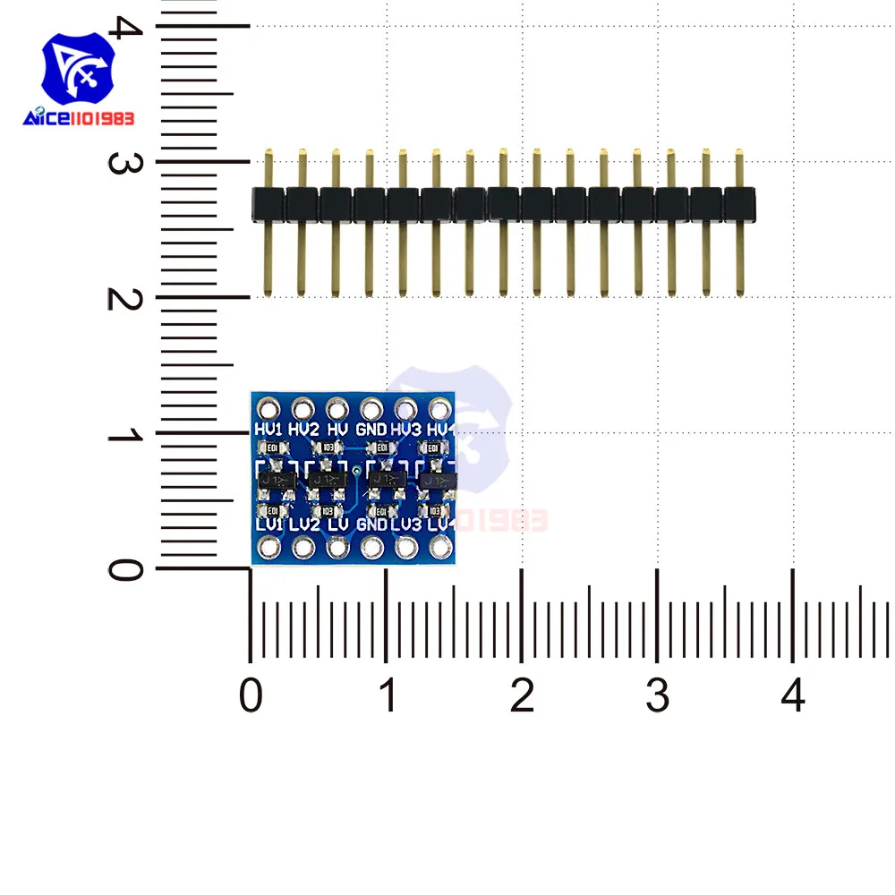 Diymore IIC IEC логический уровень высокого/низкого напряжения преобразователь двунаправленный Модуль платы 5 в 3,3 В DC модуль для Arduino с контактами