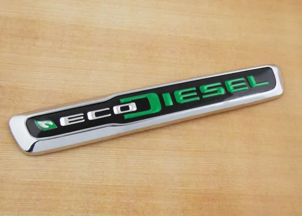 

Auto car Green chrome ECO DIESEL for 14-16 GRAND CHEROKEE Emblem Badge Sticker