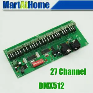 

10pcs/lot 27 Channel Easy DMX LED Controller, DMX512 Decoder& Driver #BV142 @SD