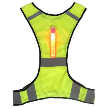 

Unisex Led Reflective Sport Vest Orange Vest Working Clothes For Outdoor Safety Of Running Cycling Hiking