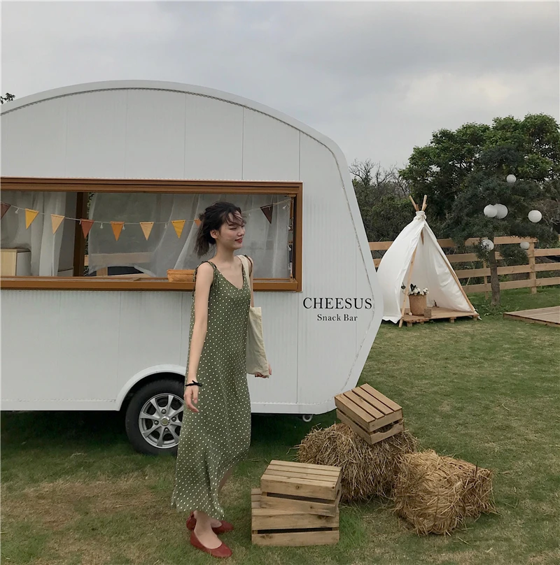 2 цвета Mihoshop Ulzzang Корейская женская модная одежда в горошек винтажное зеленое