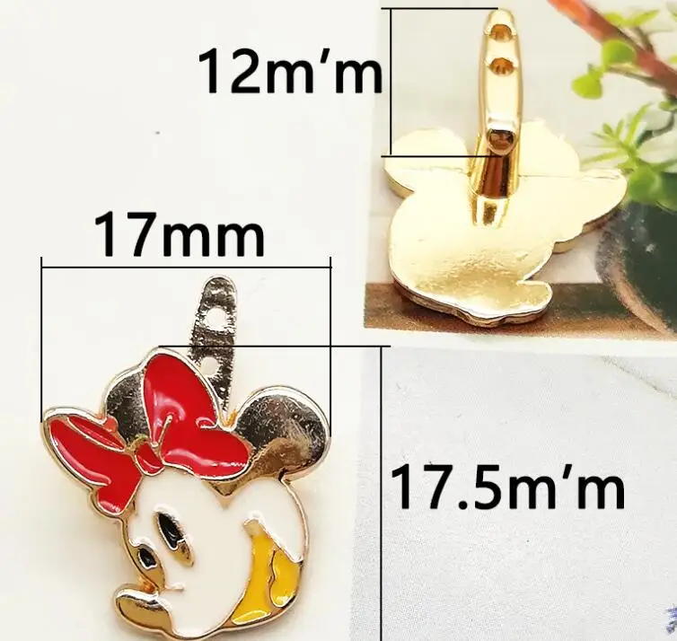 new 50pcs popular anime Minnie Enamel Metal Charm Pendants DIY Jewelry Making | Украшения и аксессуары