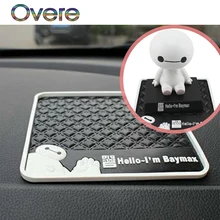 Overe 1 шт. автомобильный baymax нескользящий коврик черный красный для Kia Rio Ceed Cerato Sorento Mazda CX-7 6 Mini Cooper R56 F56