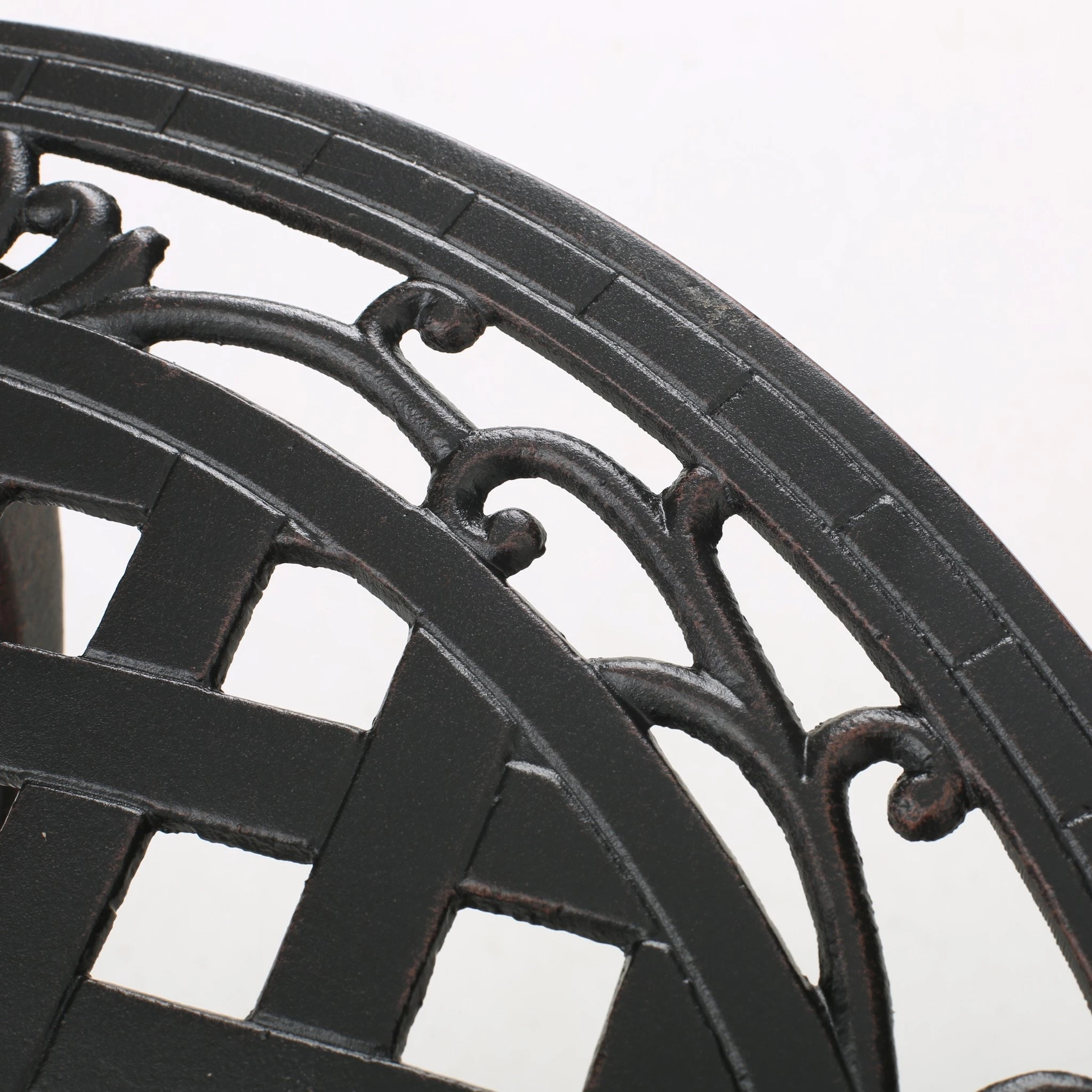 Lyon Black With Bronze Metal Outdoors Bistro Set (2)