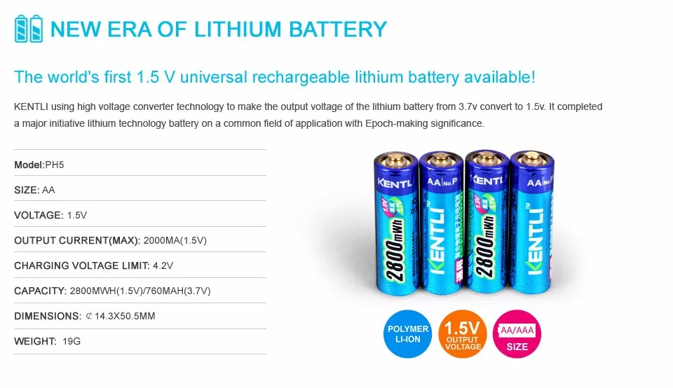 8pcs-KENTLI-1-5v-2800mWh-Li-polymer-li-ion-polymer-lithium-rechargeable-AA-battery-batterie-4 (4)