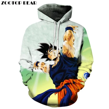

Super Saiyan 3D Men Hoodie Print Tracksuit Goku Pullover Band Hoodie Streetwear Pullover Dragon Ball Sweatshirts Hooded DropShip