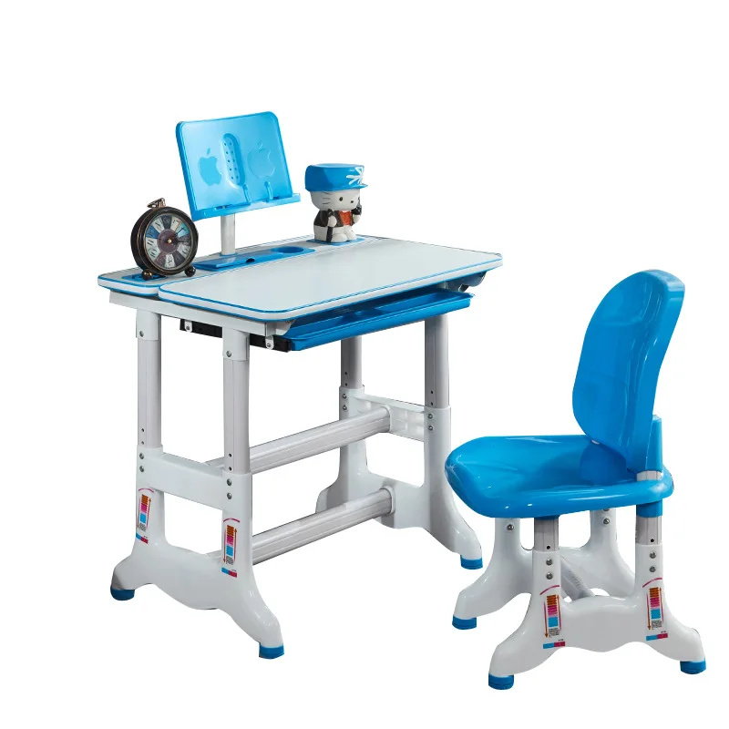 Lovely Children Study Table And Chair Set Multi Function Lifting