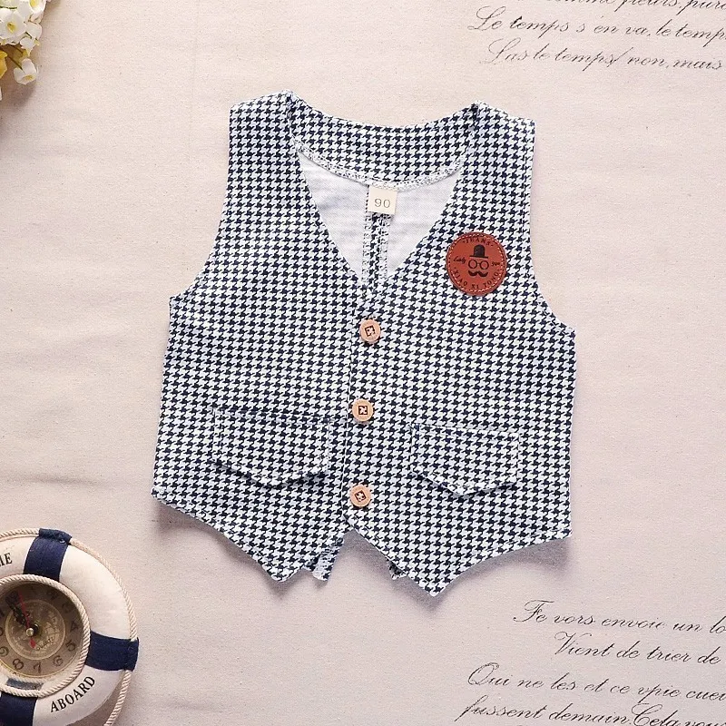 Children Cotton Clothes Spring Autumn Baby Boys Girls Vest Shirt Pants 3Pcs/Sets Fashion Gentleman Bow Tie Casual Tracksuits