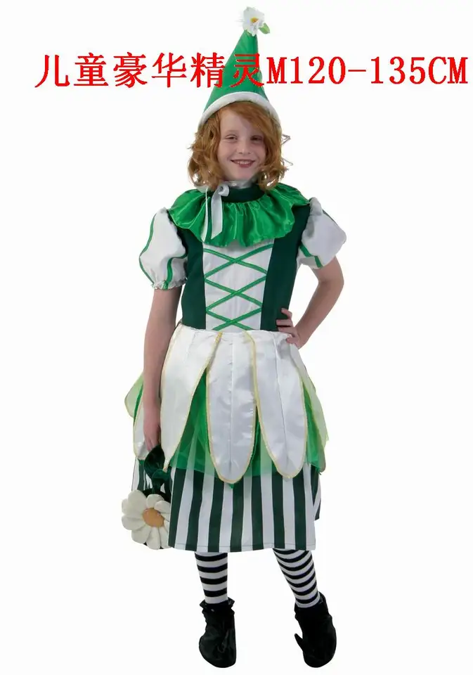 Cos Wizard Of Oz Masquerade Costume Witch Dress Flower Fairy Elf Costume Munchkin Deluxe Dressed Down Dress Qipaodress Broken Aliexpress