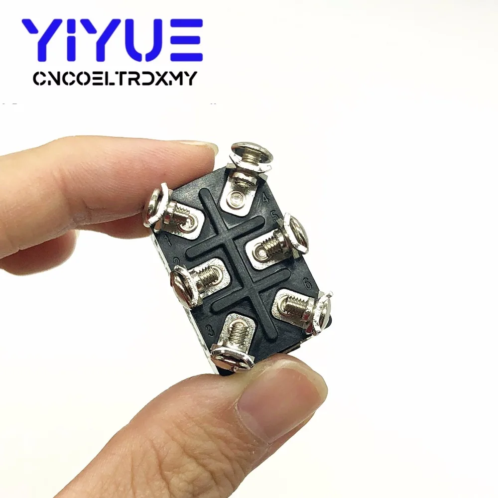 1PCS E-TEN1322 16A250V 6 pin Switch Cap On-Off-On Miniature Toggle Switches (2)