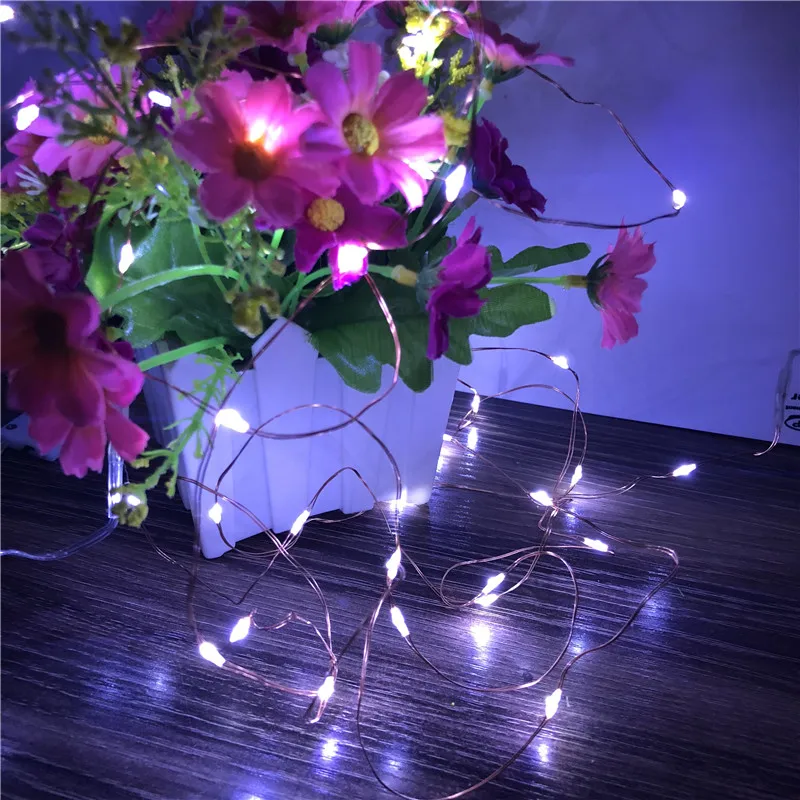 New 2M 5M 10M Copper Silver Wire LED String lights Waterproof Holiday lighting For Fairy Christmas Tree Wedding Party Decoration New 2M 5M 10M Copper Silver Wire LED String lights Waterproof Holiday lighting For Fairy Christmas Tree Wedding Party Decoration