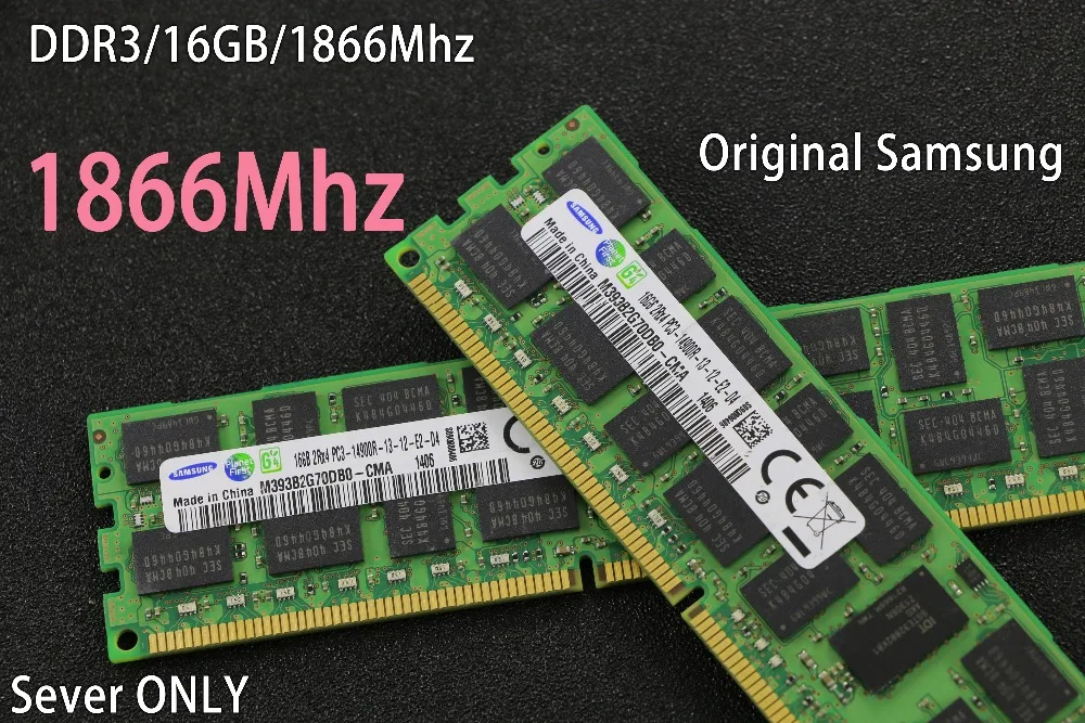 

original Samsung 16GB DDR3 1333MHz 1600Mhz 16G 1333 REG ECC server memory RAM work 16gb 24gb 16g 24g 32gb 32g X79 motherboard