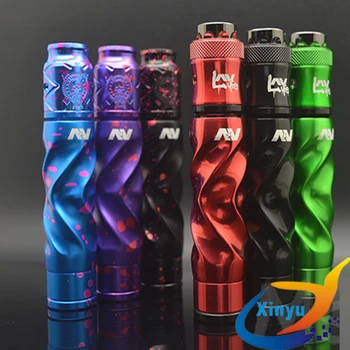 

Avidlyfe Mod Kit 18650 Battery aluminum Mechanical mod Electronic cigarette kit with RDA 24mm drip atomizer vs AV Twistgyre kit