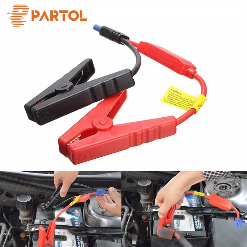 Partol Emergency Lead Cable font b Battery b font Alligator Clamp Clip With EC5 Plug Connector