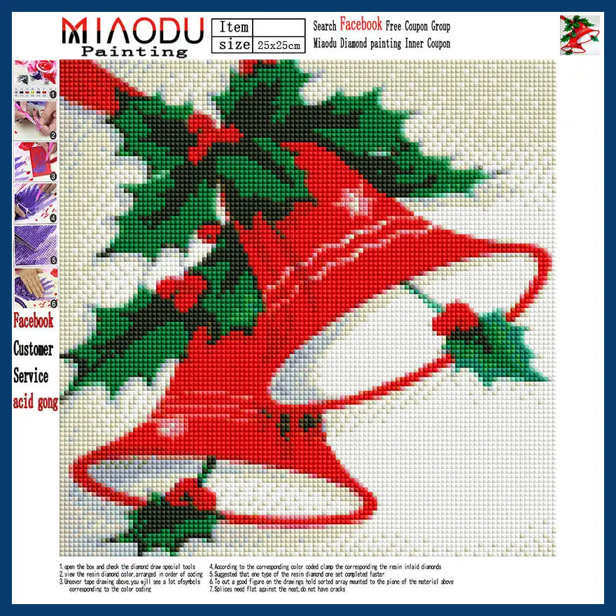 Miaodu 5d Diy бриллиантовый рисунок Рождество дерево штампы украшения для дома полный Daimond Диамант вышивка домашний подарок наклейка на стену