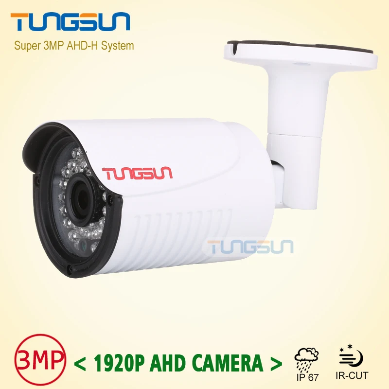

New Arrival Super 3MP HD 1920P Camera Security CCTV White Metal Bullet AHD Video Surveillance Outdoor Waterproof 36pcs infrared