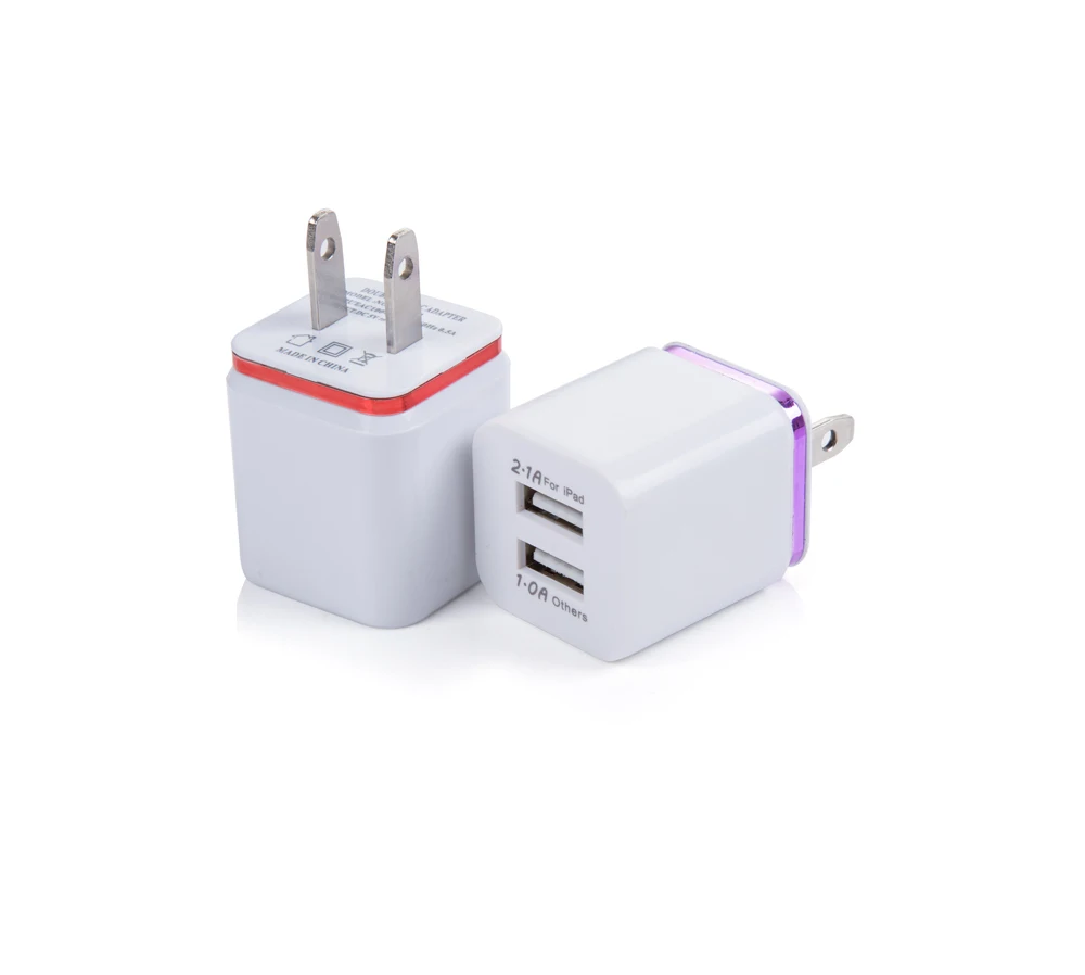 VBNM Dual USB мобильный телефон зарядное устройство 5V2.1A/1A EU US настенный адаптер