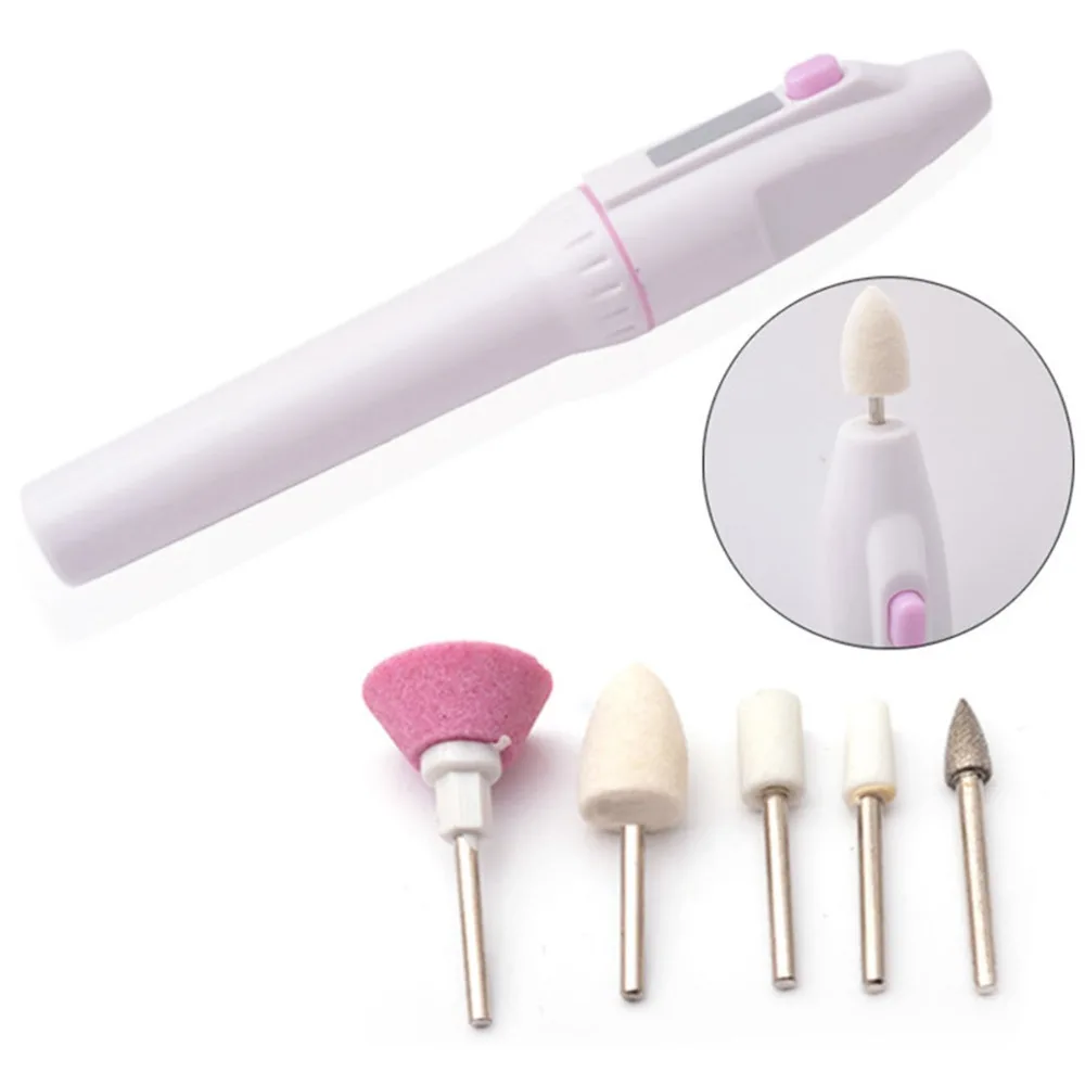 

5 Nail Drill Handpiece Bit Professional Electric Nail Drill Nail File Tool Dotting Pen Manicure and Pedicure For UV GEL Polish