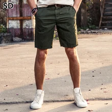 Летние пляжные короткие хлопковые мужские шорты, мужские повседневные шорты, бермуды до середины икры, шорты для тренировок Homme 1052